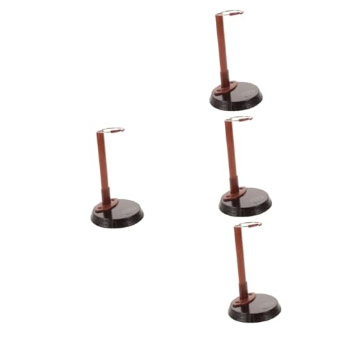 Alipis 4 Stück Puppenanzeige Figur Stand Mädchen Puppen für Puppenträger Puppe steht Puppenständer Ständer für Puppen Display-Ständer Plastik von Alipis