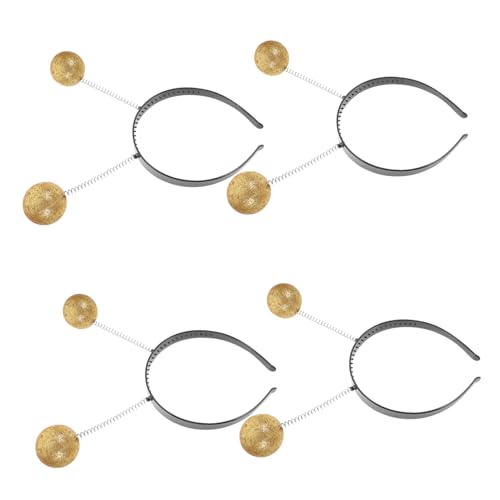Alipis 4 Stück Teiliges Glitzer Haarreif mit Antennen Design Party Haarschmuck für Damen und Mädchen Leichte und Bequeme Stirnbänder für Karneval Halloween und Cosplay von Alipis