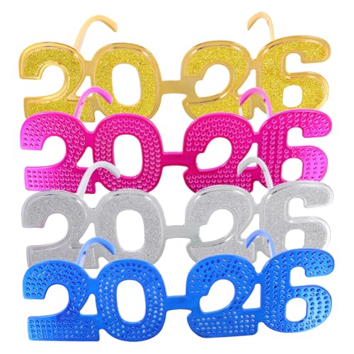 Alipis 4stücke Brille Mit Glitzer-design Zahlenbrille Für Abschlussfeier Neujahrs-party-zubehör Leichte Partybrillen Für Fotoshootings Und Feierlichkeiten Alipis 4stücke Brille Mit Glitzer-design Zahlenbrille Für Abschlussfeier Neujahrs-party-zubehör Leichte Partybrillen Für Fotoshootings Und Feierlichkeiten von Alipis