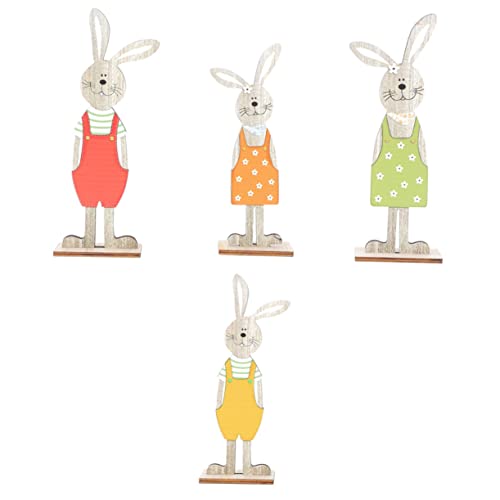 Alipis 4 Stück Teiliges Holz Osterhasen Dekoration Einzigartige Dekoration für Zuhause Restaurant und Büro Kreative und Detailreiche Holzfiguren für Fröhliche Festtage Alipis 4 Stück Teiliges Holz Osterhasen Dekoration Einzigartige Dekoration für Zuhause Restaurant und Büro Kreative und Detailreiche Holzfiguren für Fröhliche Festtage von Alipis
