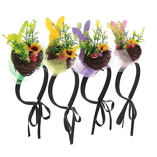 Alipis 4 Stück Teiliges Ostern Hasenohren Haarreif Verstellbar Leichtes Stirnband für Damen und Dekoratives Headwear für Osterparty Cosplay und Karneval Buntes Frühlings Accessoire Alipis 4 Stück Teiliges Ostern Hasenohren Haarreif Verstellbar Leichtes Stirnband für Damen und Dekoratives Headwear für Osterparty Cosplay und Karneval Buntes Frühlings Accessoire von Alipis