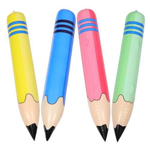Alipis 4 Stück Teiliges Riesen Aufblasbare Bleistift-spielzeuge aus PVC Realistische Übergroße Stiftform Leichte Wiederverwendbare Zeichenstifte für Schulanfang Abschlussfeiern und Alipis 4 Stück Teiliges Riesen Aufblasbare Bleistift-spielzeuge aus PVC Realistische Übergroße Stiftform Leichte Wiederverwendbare Zeichenstifte für Schulanfang Abschlussfeiern und von Alipis