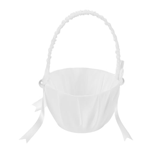 Alipis 4 Stück Teiliges Satin Blumenkorb Weiß mit Schleifen und Perlen Robuster Blumenmädchen Korb für Hochzeit Vielseitig Verwendbar als Blütenhalter und Dekoratives Erinnerungsstück Alipis 4 Stück Teiliges Satin Blumenkorb Weiß mit Schleifen und Perlen Robuster Blumenmädchen Korb für Hochzeit Vielseitig Verwendbar als Blütenhalter und Dekoratives Erinnerungsstück von Alipis