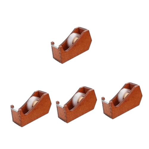 Alipis 4 Stück Tierformbandhalter Verpackung Bandspender USB Büro Schreibtisch Klebebandabroller aus Holz Klebebandhalter Klebeband-Organizer von Alipis