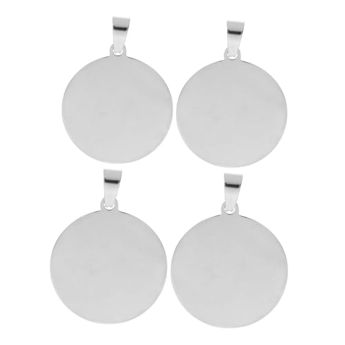 Alipis 4 Stück Tierschild aus Edelstahl Haustier personalisierte hundemarke leerer Anhänger Blanko-Tag-Anhänger stanzen Rohlinge gravieren, Etiketten stempeln Rostfreier Stahl Silver Alipis 4 Stück Tierschild aus Edelstahl Haustier personalisierte hundemarke leerer Anhänger Blanko-Tag-Anhänger stanzen Rohlinge gravieren, Etiketten stempeln Rostfreier Stahl Silver von Alipis