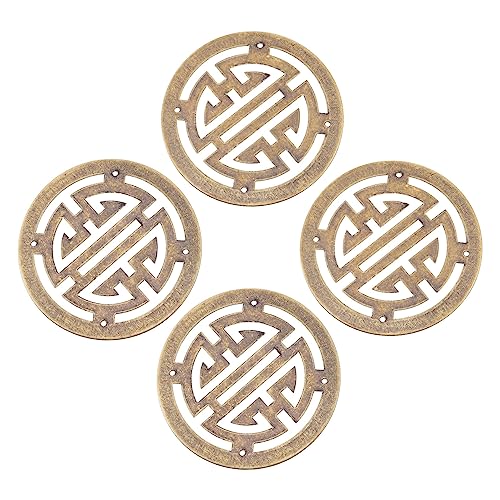 Alipis 4 Stück Vintage Chinesische Kupfer Dekorationen Teiliges Langlebige Leichte Möbelbeschläge für Schmuckschatullen und Holzboxen Retro Stil für DIY Holzboxen und Antike Alipis 4 Stück Vintage Chinesische Kupfer Dekorationen Teiliges Langlebige Leichte Möbelbeschläge für Schmuckschatullen und Holzboxen Retro Stil für DIY Holzboxen und Antike von Alipis