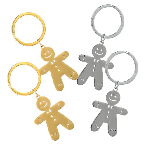 Alipis 4 Stück Weihnachts Schlüsselanhänger Lebkuchenmann Bag Pendants für und Dekoration für Weihnachtsfeiern und Mitgebsel Alipis 4 Stück Weihnachts Schlüsselanhänger Lebkuchenmann Bag Pendants für und Dekoration für Weihnachtsfeiern und Mitgebsel von Alipis