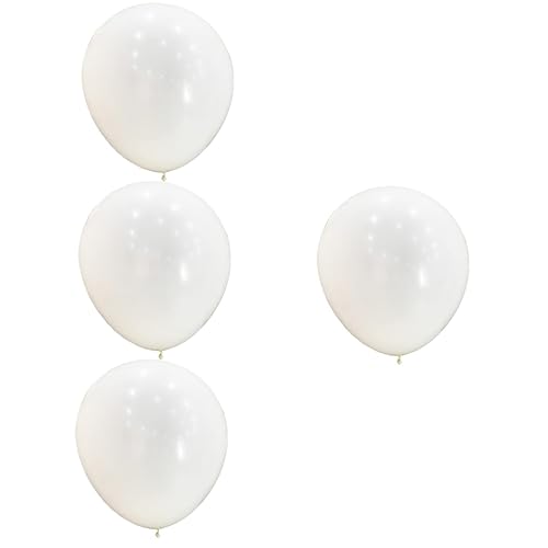 Alipis 4 Stück Wetterbeobachtungsballon Weiße Latex-Riesenballons weißer Ballon Luftballons Große Latexballons für Partys Weiße Latex-Jumbo-Ballons runden Suite Gelee großer Ballon von Alipis