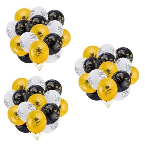 Alipis 45 Stück 1 Zubehör für Partydekoration latex luftballons latex ballons party zubehör Grad Ballons Luftballons mit Graduierungskappe Latex-Anzug Emulsion einstellen Abschluss Saison von Alipis