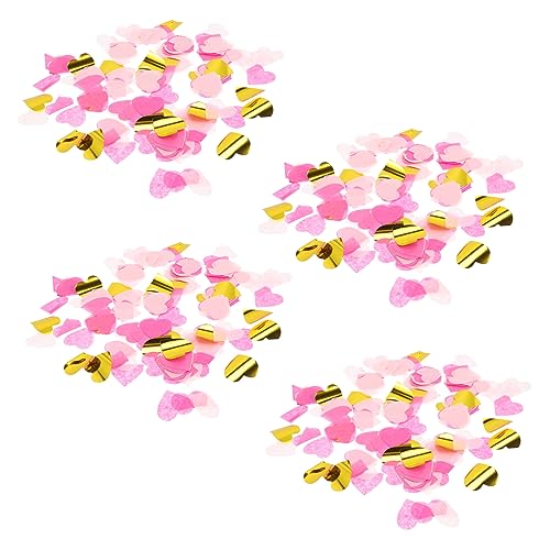 Alipis 4Packungen Geschlecht Enthüllen Konfetti Papierstreamer Für Babyparty Dekoration Pack Herzform Für Gender Reveal Feierlichkeiten von Alipis