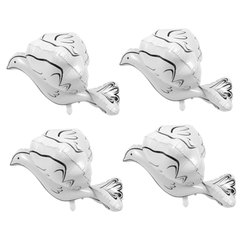 Alipis 4Stücke Friedenstauben Folienballons für Hochzeiten Gedenkfeiern und Festliche Anlässe Wiederverwendbare Aluminiumfolie Taubenvogelform für Romantische Dekorationen Alipis 4Stücke Friedenstauben Folienballons für Hochzeiten Gedenkfeiern und Festliche Anlässe Wiederverwendbare Aluminiumfolie Taubenvogelform für Romantische Dekorationen von Alipis