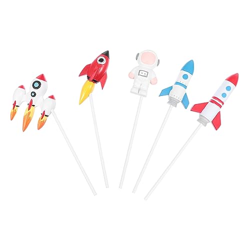 Alipis 4Stücke Teiliges Geburtstagskuchen Topper Mit Astronauten Design Kreative Kuchendekoration Für Verschiedene Themenpartys Für Muffins Und Desserts von Alipis