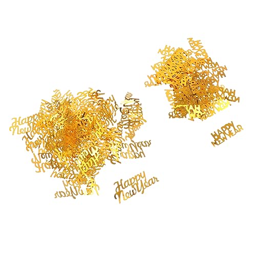 Alipis 4er Packung Neujahrs Konfetti Gold Glitter Tischdeko Festliches Partydekorations für Silvester Geburtstage Polterabend und Festliche Anlässe von Alipis