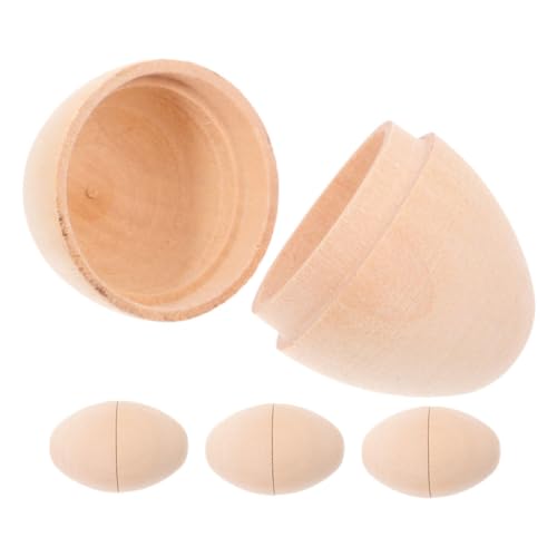 Alipis 4pcs Holz Ostereier Für DIY -malerei Ausgehöhlten Osterholz Eier Für Kleine Überraschungen Unfertiger Holzhandwerk Eier Für Osterdekorationen Alipis 4pcs Holz Ostereier Für DIY -malerei Ausgehöhlten Osterholz Eier Für Kleine Überraschungen Unfertiger Holzhandwerk Eier Für Osterdekorationen von Alipis