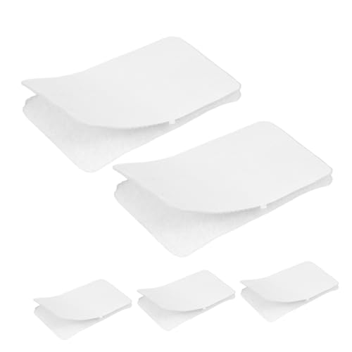 Alipis 5 Paar Anti Rutsch Patch Klettstreifen Klebeband Klettbänder Klettbänder Klettband Sofakissen Befestigungsaufkleber Klettkleber Weiß Pvc von Alipis