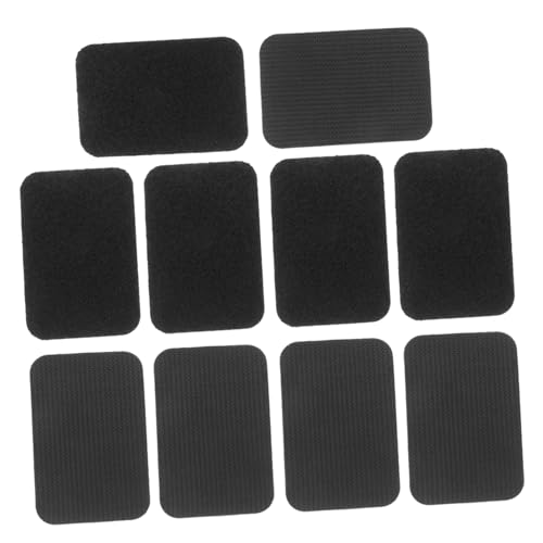 Alipis 5 Paar Sofakissen Befestigungsaufkleber Klettstreifen Schwarzes Klettband Klettband Pvc von Alipis