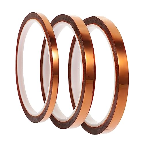 Alipis 5 Sätze Hochtemperatur Klebeband Isolierband Für Thermische Isolation Stark Haftend Für Schaltkreise Löten Elektronik Verpackungen Hochtemperaturbeständig Rückstände 3 Rollen * 5 von Alipis