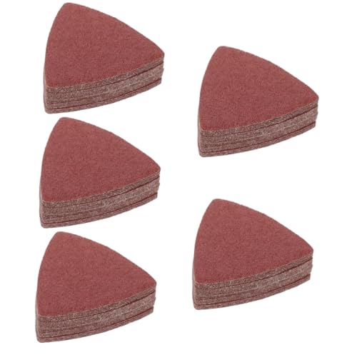 Alipis 5 Sätze Sandpapier Schleifen Streugut Dreieck-schleifpad Unterlage Oszillierendes Schleifpad Schleifpapier Handpolierpad Handschleifpads Weiches Schleifpad 20 Stück * 5 von Alipis