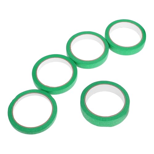 Alipis 5 Stück Abdeckband Farbverdünner Dünnes Klebeband Flüssiges Abdeckband Im Dunkeln Leuchten Kleber Künstlerband Für Aquarellpapier Dünnes Malerband Feinband Neon Grün Papierkleber von Alipis