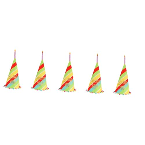 Alipis 5 Stück Geburtstags Partyhut Geburtstags Kopfbedeckung Party Kopfbedeckung Entzückende Geburtstagshüte Schöne Geburtstagshüte Winzige Partyhüte Dekorativer Geburtstagshut von Alipis