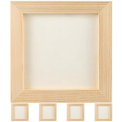 Alipis 5 Stück Holz-Bilderrahmen Zum Basteln Unfertige Quadratische Fotorahmen Tisch- Und Wanddisplay Leere Rahmen Diy-Holzrahmen Gemälderahmen Für Erwachsene Bastelset Kinder ab 6 Jahre Alipis 5 Stück Holz-Bilderrahmen Zum Basteln Unfertige Quadratische Fotorahmen Tisch- Und Wanddisplay Leere Rahmen Diy-Holzrahmen Gemälderahmen Für Erwachsene Bastelset Kinder ab 6 Jahre von Alipis