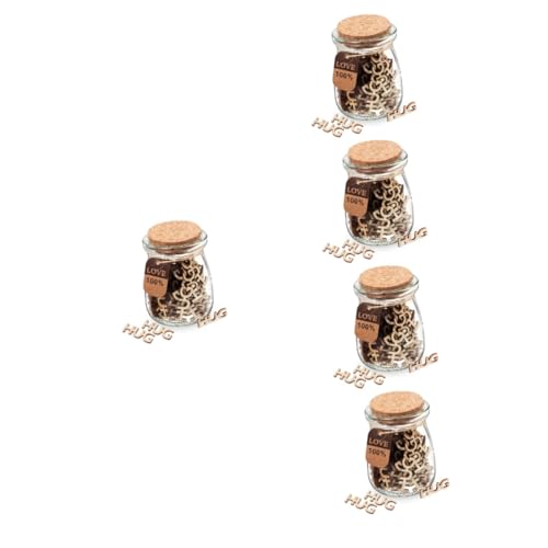 Alipis 5 Stück Kniffliges Jubiläum Valentines Geburtstag Frauen vermissen Paare Brief lustiges Glas voller Umarmungen Briefgeschenk aus Holz Kiefernholz von Alipis