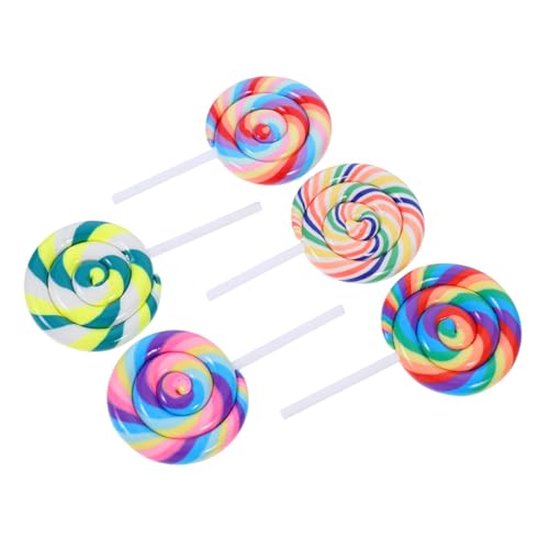 Alipis 5 Stück Polymer Clay Regenbogen Lollipop Dekoration für Hochzeiten Geburtstagsfeiern und Foto Shootings Süßes Fotorequisit Alipis 5 Stück Polymer Clay Regenbogen Lollipop Dekoration für Hochzeiten Geburtstagsfeiern und Foto Shootings Süßes Fotorequisit von Alipis