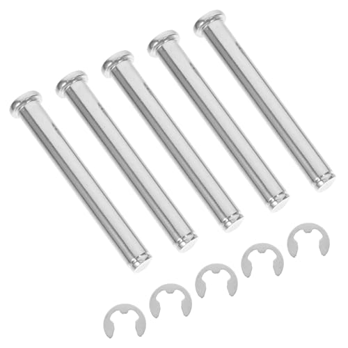 Alipis 5 Stück Regalverschlüsse Pin-Sortiment Klammern für Palettenregale Regalklammern Sicherheitsnadel für Palettenregale Positionierungsstift Stahlstift Rostfreier Stahl Silber von Alipis