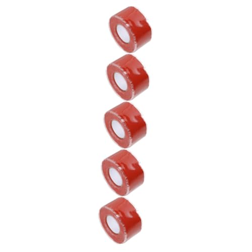 Alipis 5 Stück Reparaturgürtel Für Wasserrohr -lecks Versiegelung Naht Klebeband Versiegeln Gummiert Installation Undicht Klempner Nachweisen Schwarz Butyl Rot Silikon-gummi von Alipis