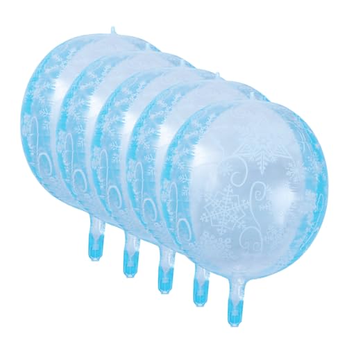 Alipis 5 Stück Teiliges Aluminium Schneeflocken Folienballons Leichte Geburtstags und Weihnachtsdeko Partyzubehör für Festliche Winterliche Luftballons Alipis 5 Stück Teiliges Aluminium Schneeflocken Folienballons Leichte Geburtstags und Weihnachtsdeko Partyzubehör für Festliche Winterliche Luftballons von Alipis