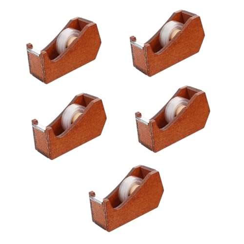 Alipis 5 Stück Tierformbandhalter Büro Schreibtisch Verpackung USB Netter Klebebandspender Klebebandabroller aus Holz Klebebandspender süß Klebebandhalter Klebebandspender von Alipis