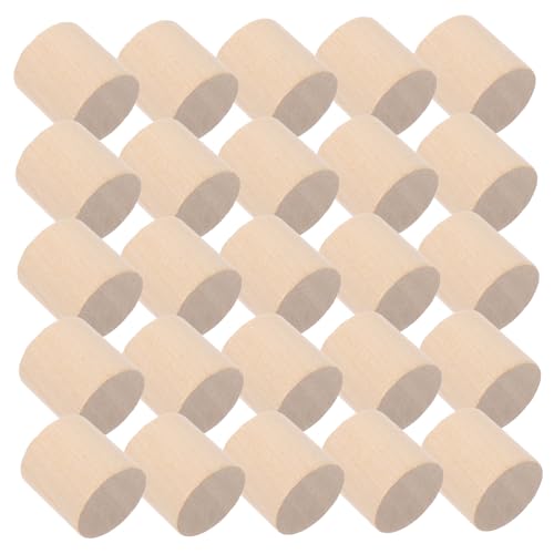 Alipis 50 Stück Massivholzmodellmaterial Unfertiges Holzhandwerk Holzblöcke Zum Basteln Unfertige Holzblöcke Runde Holzklötze Selber Machen Holzblöcke Basteln von Alipis