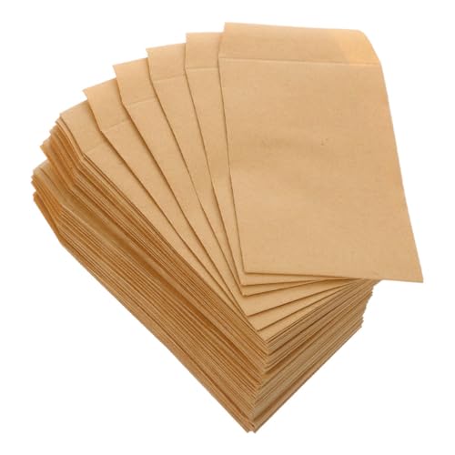 Alipis 50 Stück Samenhülle kleine Manila-Umschläge kleine Umschläge Schlüsselumschläge Geldsparen Trinkgeldumschläge für Bargeld Briefumschläge Kraftpapier Light Brown von Alipis