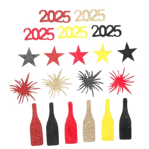 Alipis 50 Stück Teiliges Glitzer Konfetti Tischdeko Year Party Streudeko Rot Schwarz Gold für Silvester Feier und Neujahrsfest Alipis 50 Stück Teiliges Glitzer Konfetti Tischdeko Year Party Streudeko Rot Schwarz Gold für Silvester Feier und Neujahrsfest von Alipis