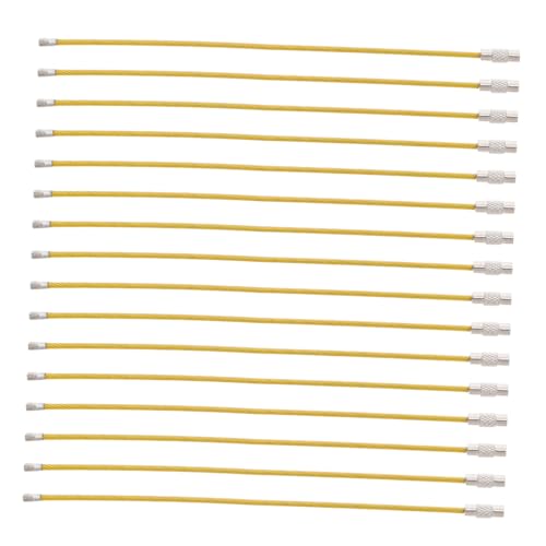 Alipis 50 Stück Teiliges Pvc-beschichtetes Stahlseil Schlüsselring- Kratzfest Wetterbeständig Vielseitig Einsetzbar für Gepäckanhänger Schlüssel und Diy-zubehör Flexible Kabelschlaufen von Alipis
