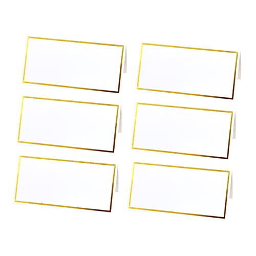 Alipis 50 Stück Weiße Tischkarten mit Goldrand Blanko Platzkarten aus Hochwertigem Papier Faltbare Namenskarten für Hochzeit Party Bankett DIY Dekoration für Festliche Tafel Alipis 50 Stück Weiße Tischkarten mit Goldrand Blanko Platzkarten aus Hochwertigem Papier Faltbare Namenskarten für Hochzeit Party Bankett DIY Dekoration für Festliche Tafel von Alipis