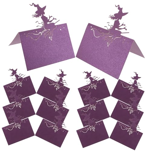 Alipis 50Stücke Halloween Tischkarten Für Sitzplätze Hexen Platzkarten Für Hochzeiten Und Feiern Tischdekoration Für Halloween Events Alipis 50Stücke Halloween Tischkarten Für Sitzplätze Hexen Platzkarten Für Hochzeiten Und Feiern Tischdekoration Für Halloween Events von Alipis