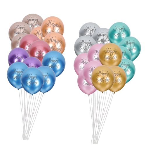 Alipis 50Stücke Happy Birthday Latex Ballons Festliche Party Dekoration Für Geburtstagsfeiern Ballons Für Feierlichkeiten von Alipis