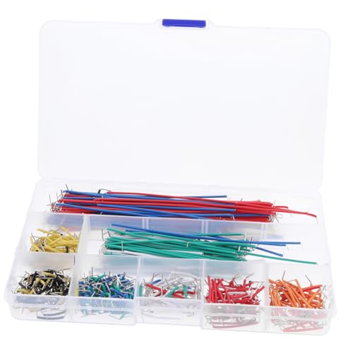 Alipis 560Stücke Jumper Draht mit Verschiedenen Längen Lötlose Breadboard Kabel Praktischer Sortierbox für Einfache Handhabung Aufbewahrung für Prototyping von Alipis