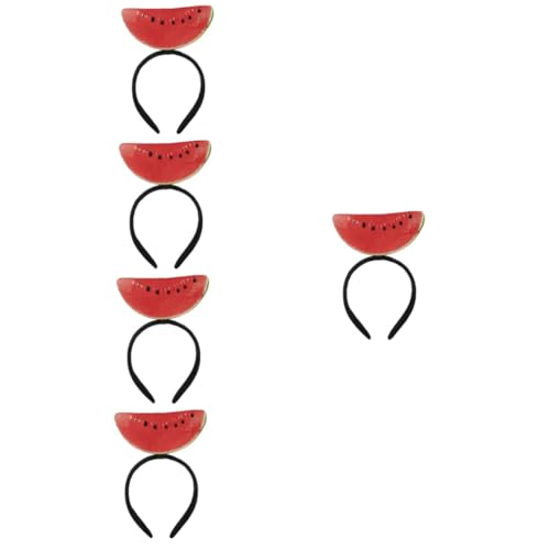 Alipis 5St Stirnband Wassermelone Wassermelonen-Gastgeschenke Foto-Requisite Obst-Stirnband Kostüm Stirnbänder niedlich Kopfbedeckung Hawaii Haarschmuck Frau Kleidung von Alipis