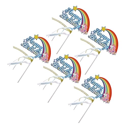 Alipis 5Stücke Geburtstags Cupcake Picks Cloud Cake Topper Kreative Einhorn Karten für Kinderpartys Dekorative Tortenaufsätze für Geburtstagsfeiern Alipis 5Stücke Geburtstags Cupcake Picks Cloud Cake Topper Kreative Einhorn Karten für Kinderpartys Dekorative Tortenaufsätze für Geburtstagsfeiern von Alipis