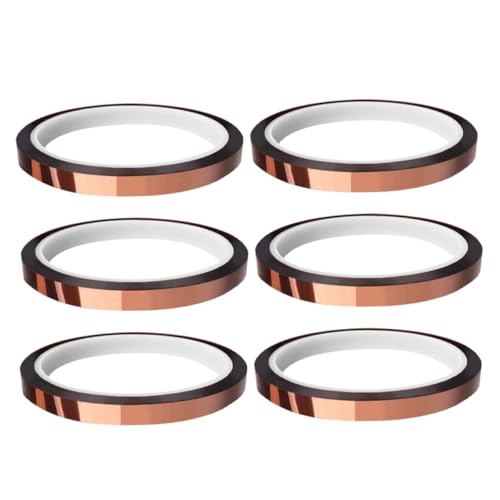 Alipis 6 Rollen Hochtemperatur Isolierband Hitzebeständiges und Wasserdichtes Klebeband für Reparaturen und Isolierungen für Maschinen und Kabelisolierung von Alipis