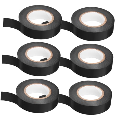 Alipis 6 Rollen Isolierband PVC Elektrische Klebebänder für Reparatur Isolation Schutz von Kabeln Hohe Temperaturbeständigkeit Vielseitig Einsetzbar für Außenanwendungen von Alipis