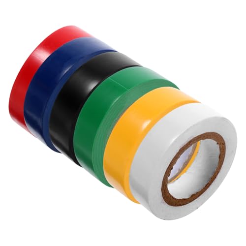 Alipis 6 Rollen Vielseitiges Elektrisches Klebeband Wasserdichtes Isolierband für Kabel Drahtisolierung für Heimwerker Elektriker Alipis 6 Rollen Vielseitiges Elektrisches Klebeband Wasserdichtes Isolierband für Kabel Drahtisolierung für Heimwerker Elektriker von Alipis
