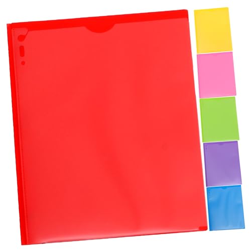 Alipis 6 Stück Aktenordner Teilig PP Doppelte Taschen Robust und Langlebig für Büro und Zuhause Praktischer Dokumenten Organizer mit Transparenten Einsteckfächern von Alipis