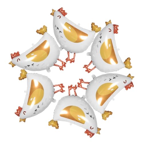Alipis 6 Stück Aluminiumfolie Hühnerballons für Geburtstags und Shower Dekorationen im Bauernhof Thema für Partys und Feierlichkeiten Alipis 6 Stück Aluminiumfolie Hühnerballons für Geburtstags und Shower Dekorationen im Bauernhof Thema für Partys und Feierlichkeiten von Alipis