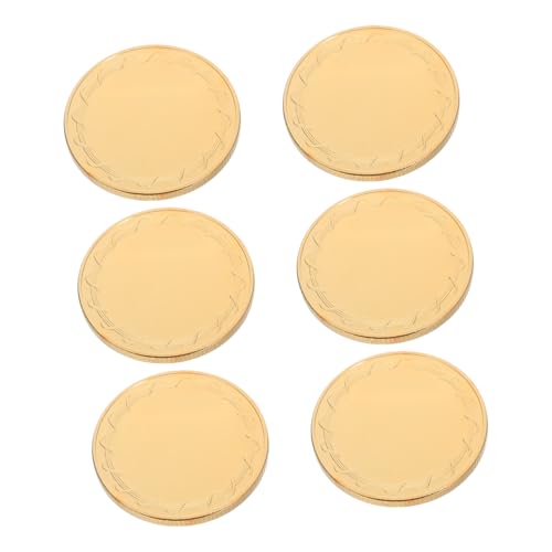 Alipis 6 Stück Blanko Münzen Durchmesser Dicke Metall mit Goldplattiertem Spiegelrand für Diy Gravur Geburtstags und Reisemedaillen Sammlerstücke Alipis 6 Stück Blanko Münzen Durchmesser Dicke Metall mit Goldplattiertem Spiegelrand für Diy Gravur Geburtstags und Reisemedaillen Sammlerstücke von Alipis