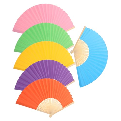 Alipis 6 Stück Faltbare Papierfächer für Bunte Chinesisch Japanische Handfächer Leichter DIY Bastelfächer mit Blanker Oberfläche für Vorschule Partydeko und Kreative Kunstprojekte Alipis 6 Stück Faltbare Papierfächer für Bunte Chinesisch Japanische Handfächer Leichter DIY Bastelfächer mit Blanker Oberfläche für Vorschule Partydeko und Kreative Kunstprojekte von Alipis