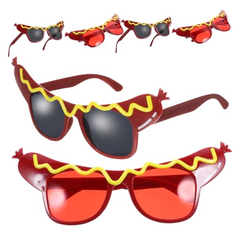 Alipis 6 Stück Hot Dog Sonnenbrille mit Transparenten Gläsern Leichte Kostümbrille für Erwachsene und Lustige Party und Halloween Dekoration Universelle für Foto Booth und Cosplay Alipis 6 Stück Hot Dog Sonnenbrille mit Transparenten Gläsern Leichte Kostümbrille für Erwachsene und Lustige Party und Halloween Dekoration Universelle für Foto Booth und Cosplay von Alipis