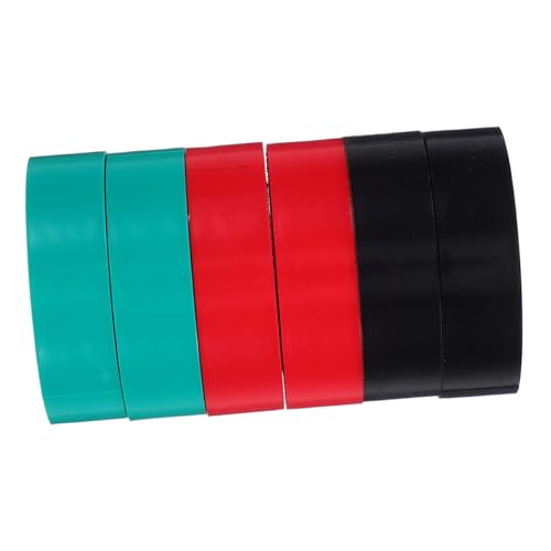 Alipis 6 Stück Isolierband elektrisches Band farbiges Band Hochtemperaturband elektrische geräte für heimwerker flexibles Flachkabelband dünnes Klebeband PVC Black von Alipis